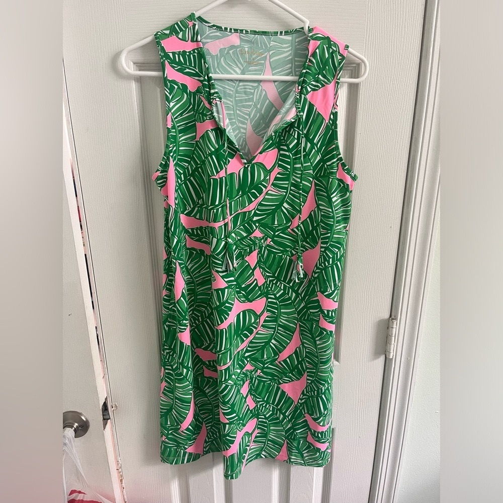 Lily Pulitzer Johanna sleeveless cover up size small conch shell pink